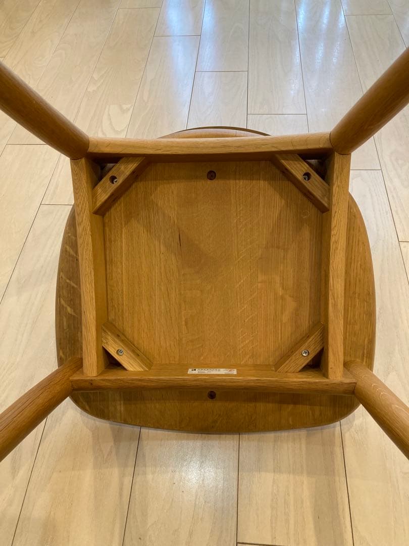 飛騨産業　クレセント　椅子　オーク材