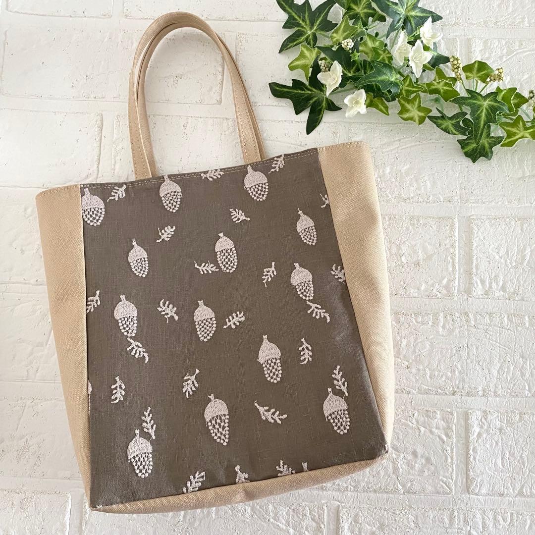 ミナペルホネン　どんぐり　紙袋型バッグ　 minaperhonen