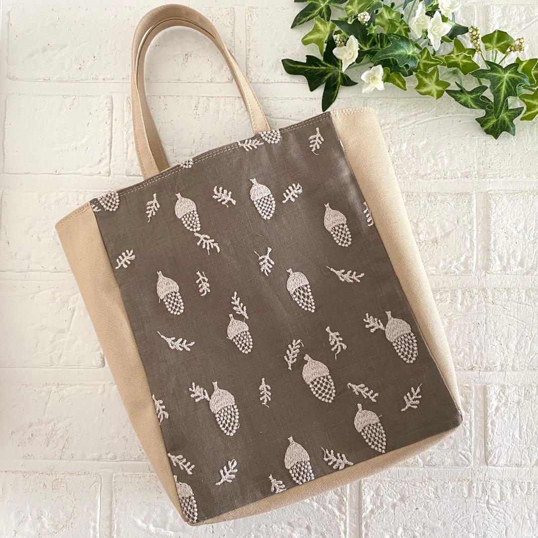 ミナペルホネン　どんぐり　紙袋型バッグ　 minaperhonen