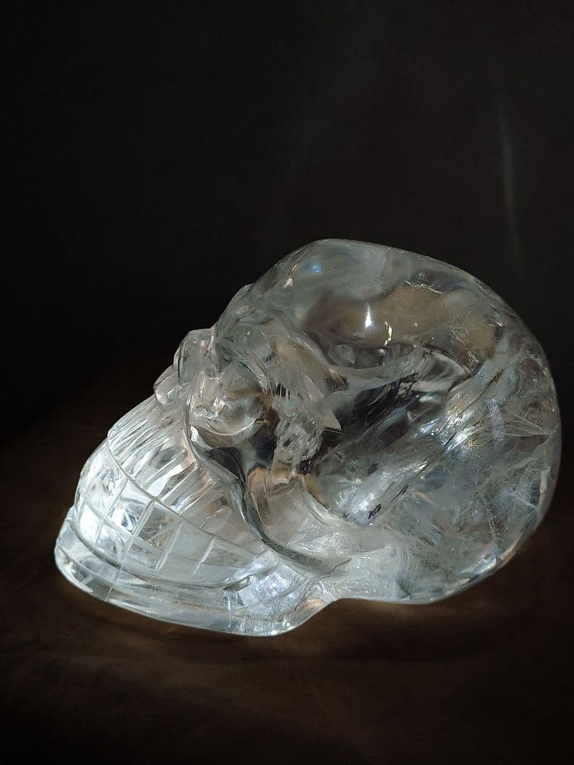 ✨️限定1点限り 格安　水晶ドクロ、水晶スカル、ハンドメイド、手彫り、水晶、大型