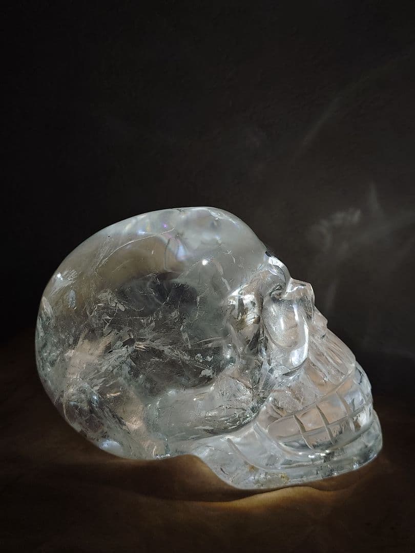 ✨️限定1点限り 格安　水晶ドクロ、水晶スカル、ハンドメイド、手彫り、水晶、大型