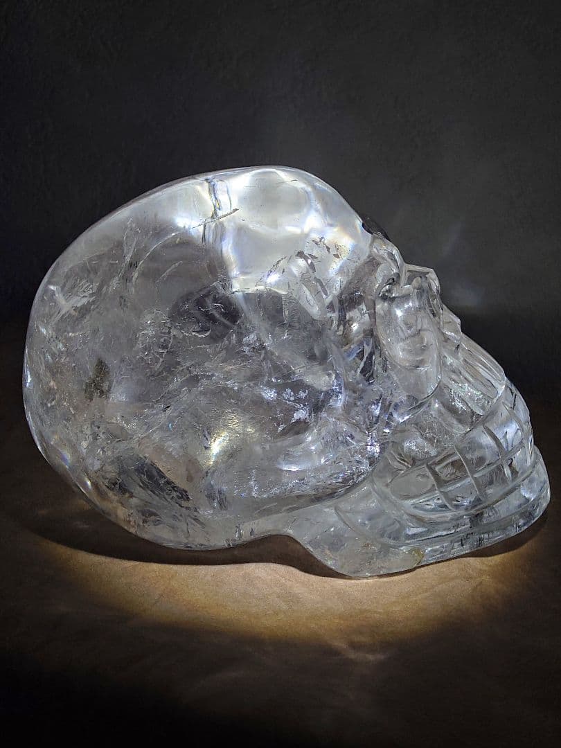 ✨️限定1点限り 格安　水晶ドクロ、水晶スカル、ハンドメイド、手彫り、水晶、大型