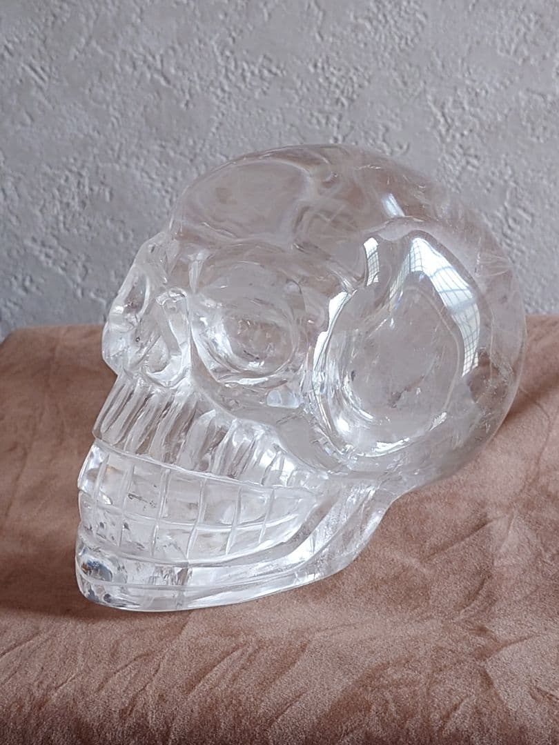 ✨️限定1点限り 格安　水晶ドクロ、水晶スカル、ハンドメイド、手彫り、水晶、大型