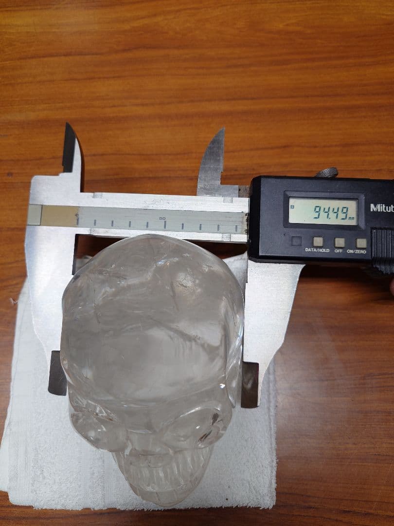 ✨️限定1点限り 格安　水晶ドクロ、水晶スカル、ハンドメイド、手彫り、水晶、大型