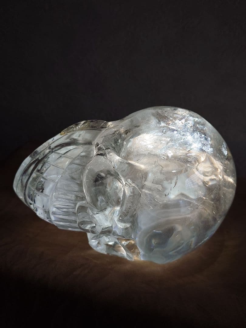 ✨️限定1点限り 格安　水晶ドクロ、水晶スカル、ハンドメイド、手彫り、水晶、大型