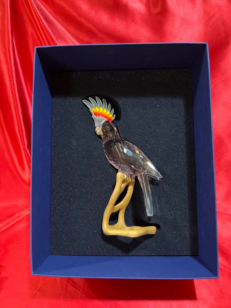 き*り様 スワロフスキー Swarovski クリスタルパラダイス バタンインコ