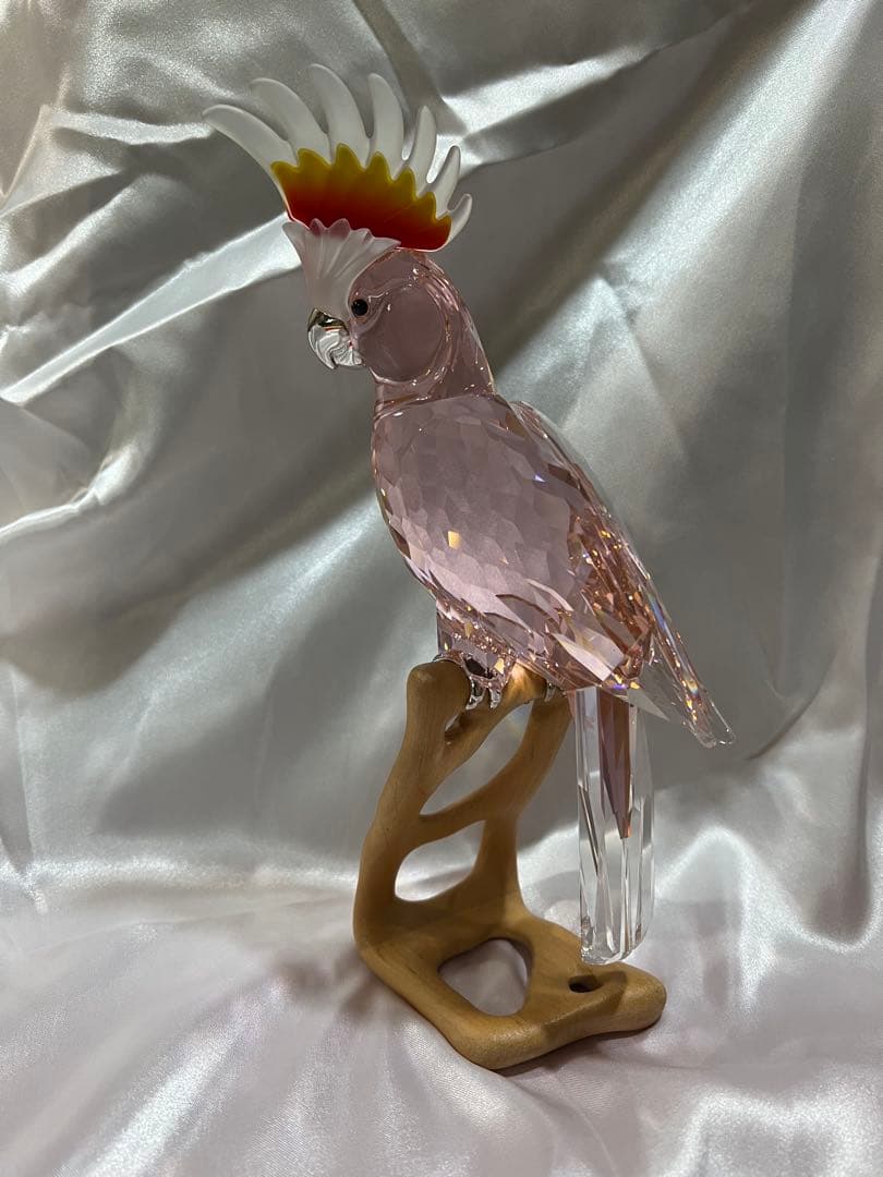 き*り様 スワロフスキー Swarovski クリスタルパラダイス バタンインコ