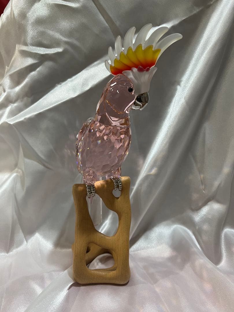 き*り様 スワロフスキー Swarovski クリスタルパラダイス バタンインコ
