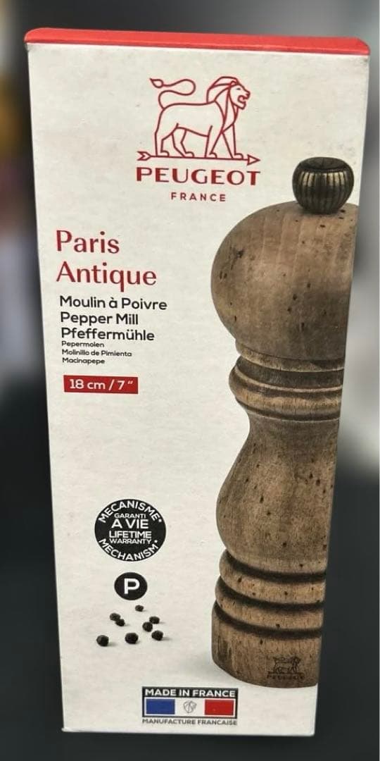 プジョー PEUGEOT 調味料入れ ペッパーミル 胡椒 木製 粗さ調節