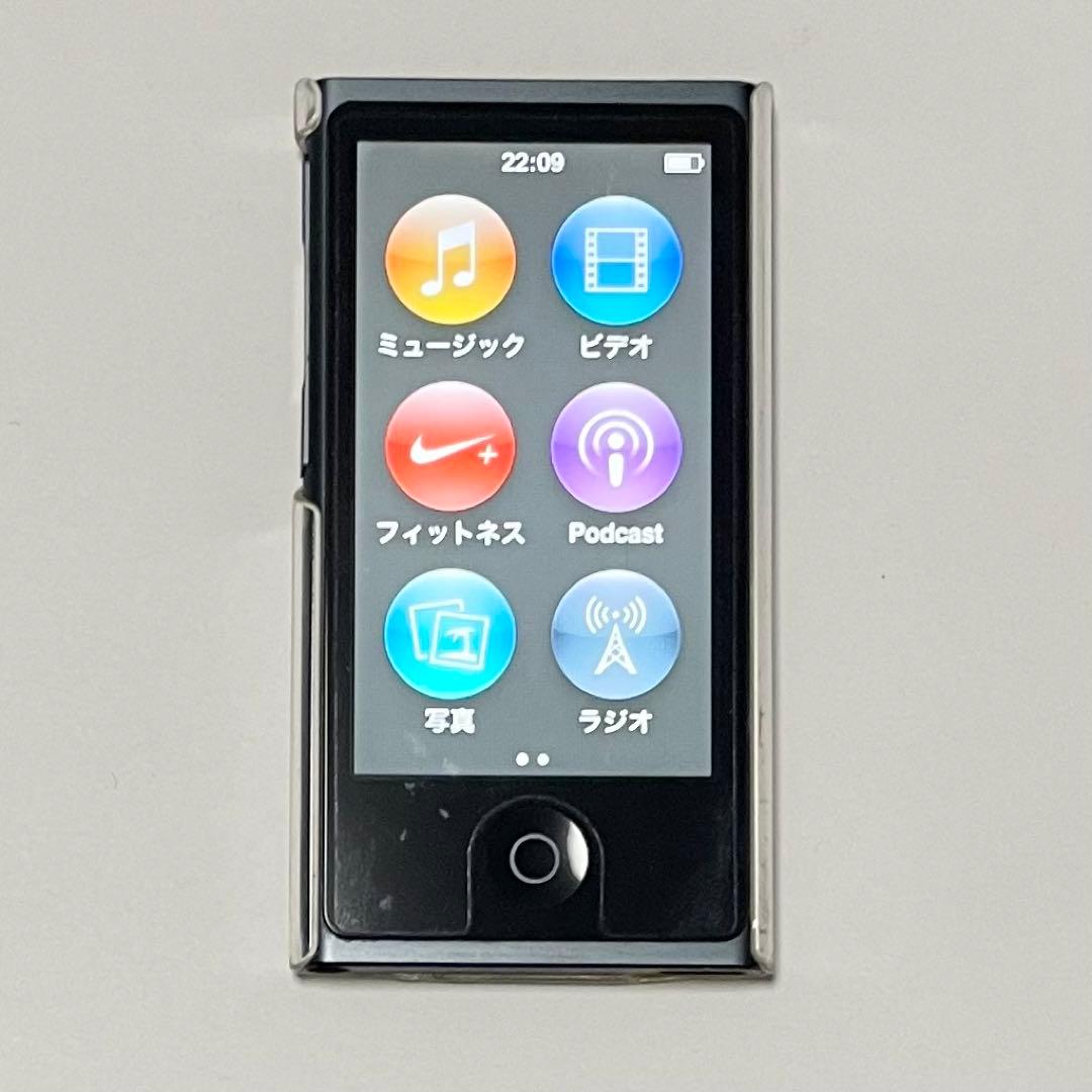 【美品】iPod nano 第7世代 スレート 16GB イヤホン付き