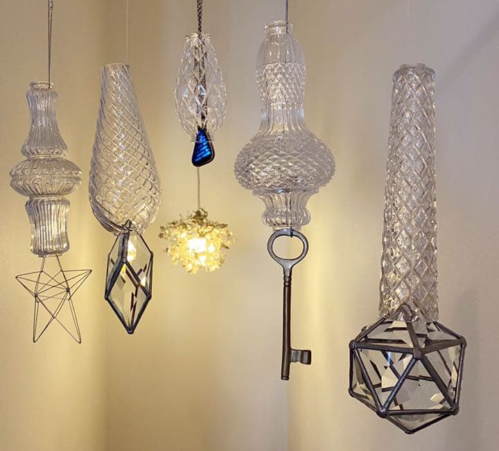 アンティーク ビンテージ 大 30s 40sシャンデリア ライト フラワーベース