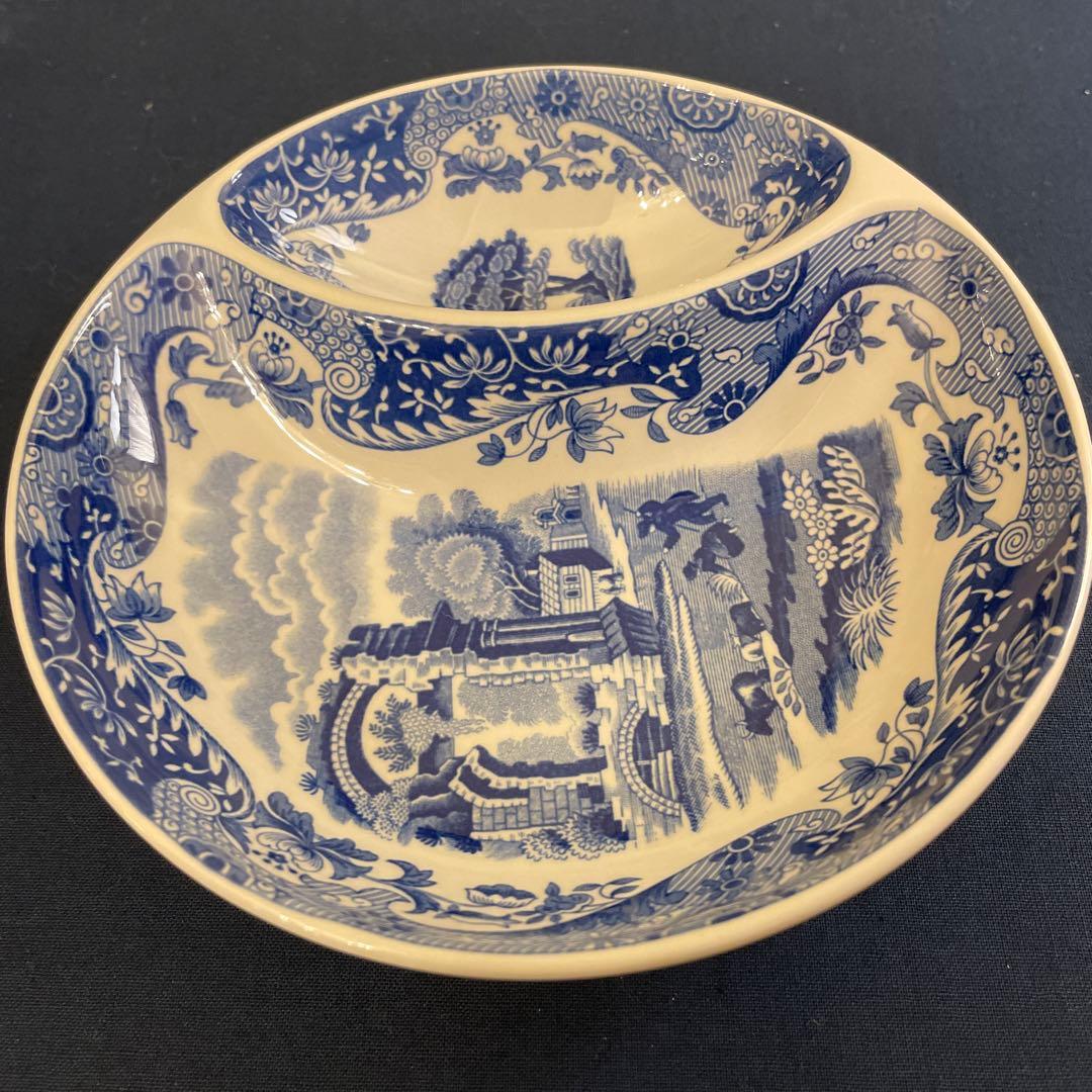 英国製　希少　スポード　プレート　2分割皿