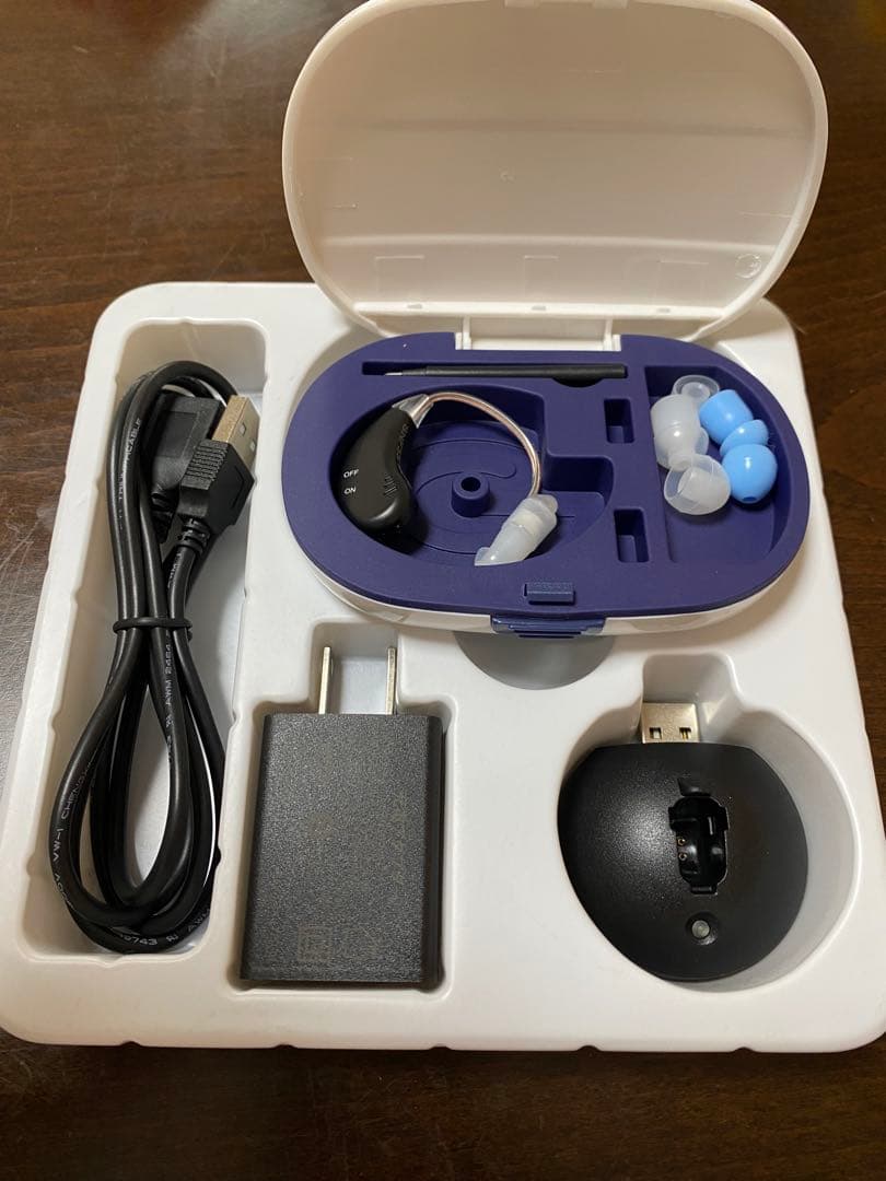 【新品未使用】楽ちんヒアリングM（ブラック）