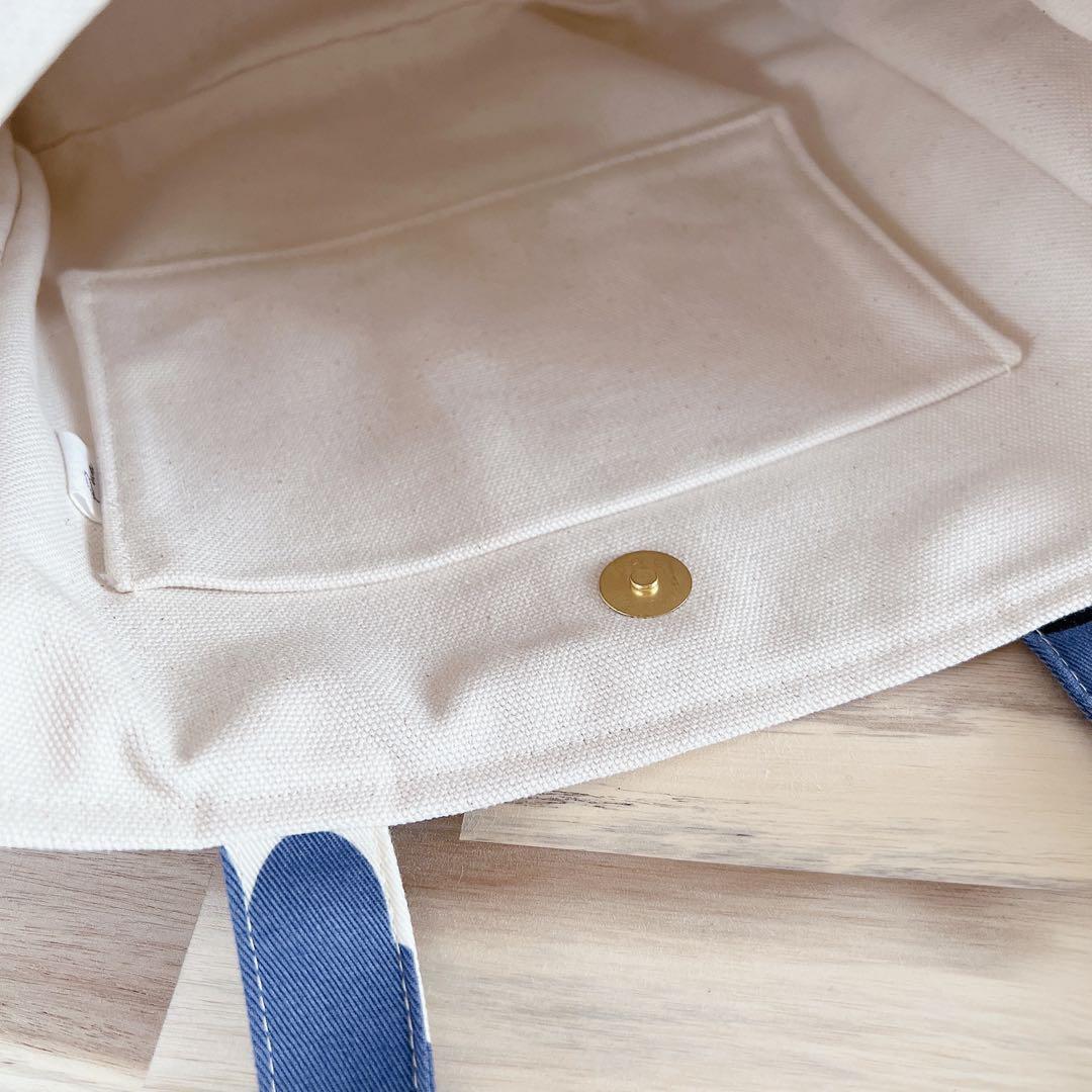 A4対応 花柄トート 合皮 自立 大容量