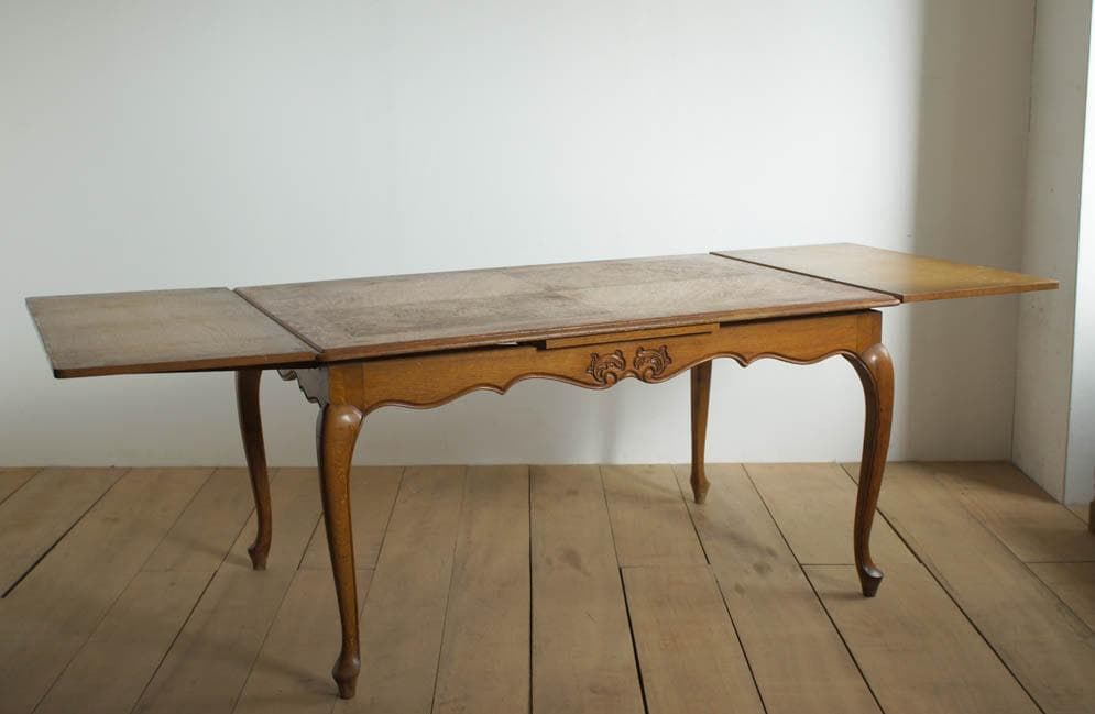 ドローリーフダイニングテーブル（伸長式）1 ※お値下げ交渉はメッセージください