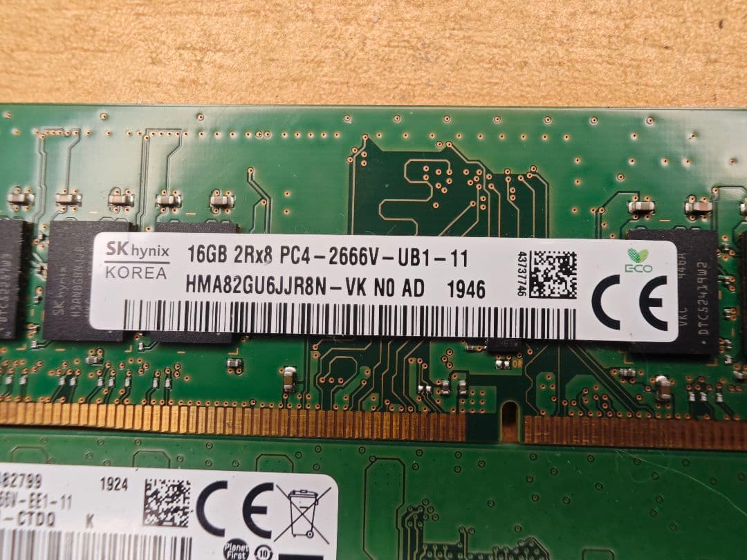 m*o様 16GB DDR4 メモリ 2枚