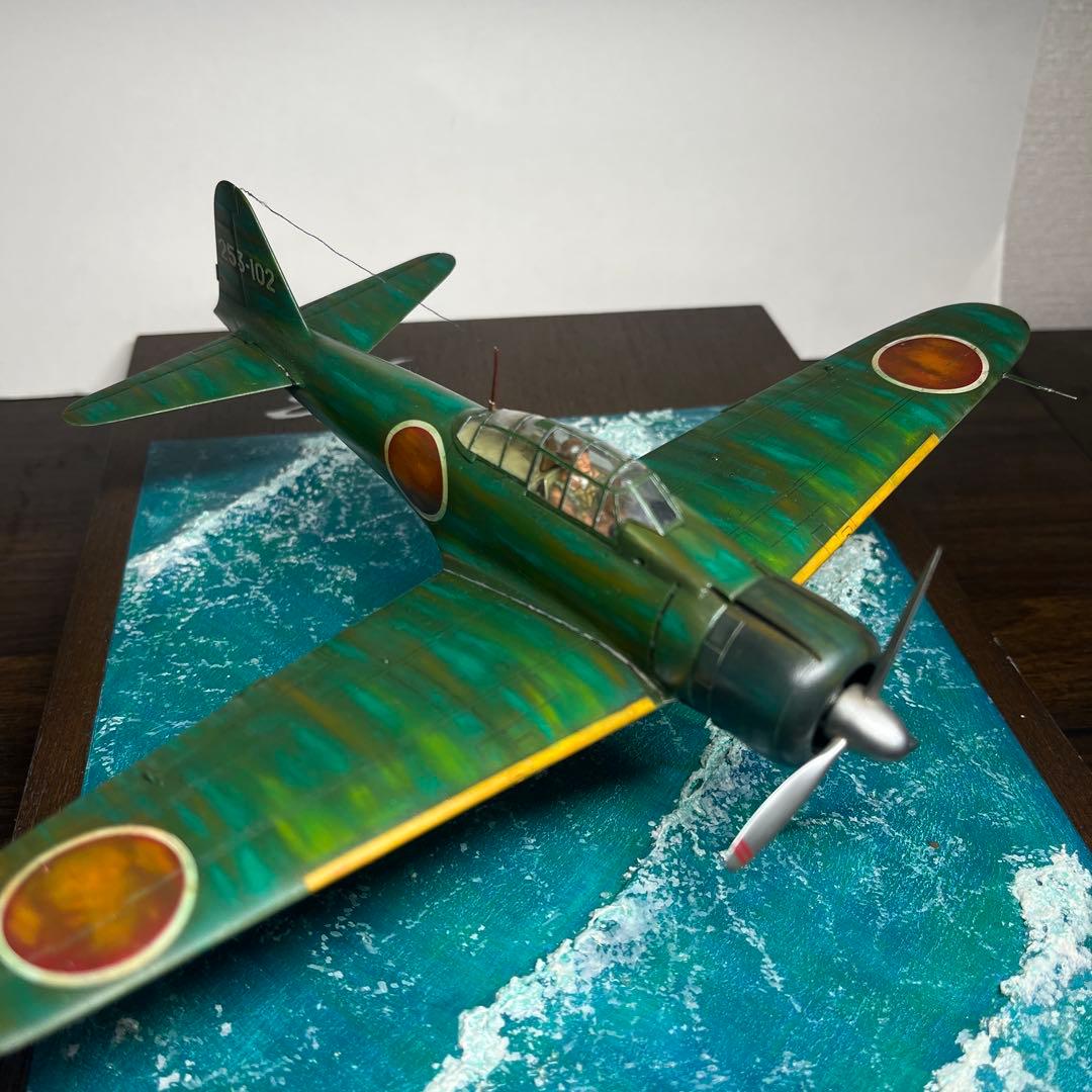 1/48 日本海軍　零式艦上戦闘機　五二型　ジオラマ