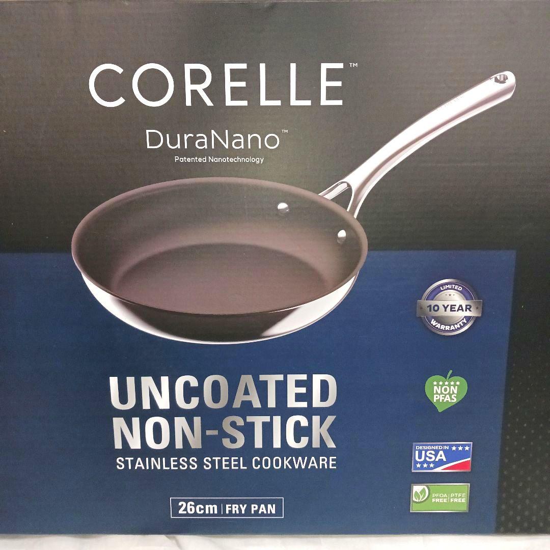 【新品・未使用】コレール CORELLE DuraNano 26cm フライパン