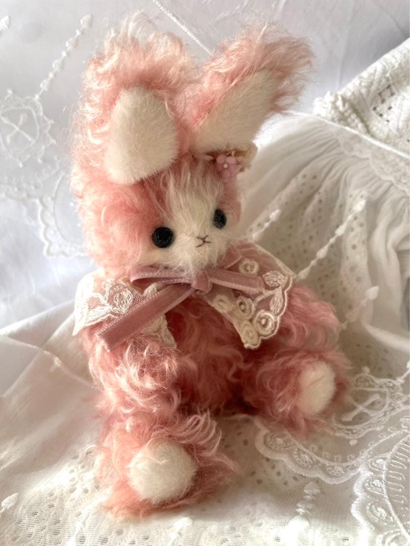 作家様　テディベア　うさぎ　ラビット　ぬいぐるみ　アーティストドール　モヘア