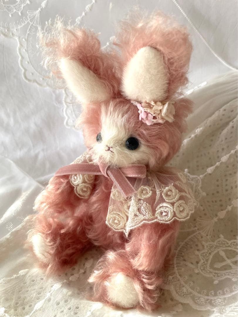 作家様　テディベア　うさぎ　ラビット　ぬいぐるみ　アーティストドール　モヘア