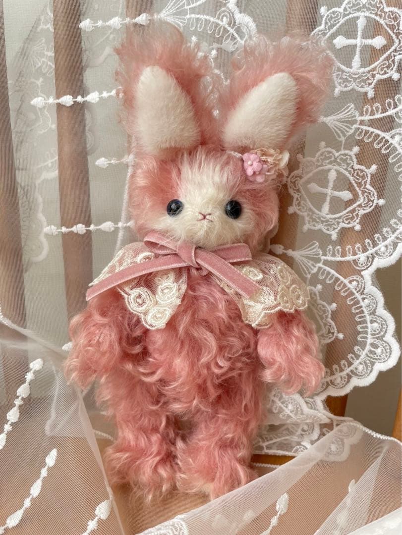 作家様　テディベア　うさぎ　ラビット　ぬいぐるみ　アーティストドール　モヘア