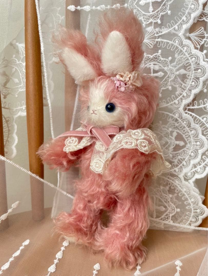 作家様　テディベア　うさぎ　ラビット　ぬいぐるみ　アーティストドール　モヘア