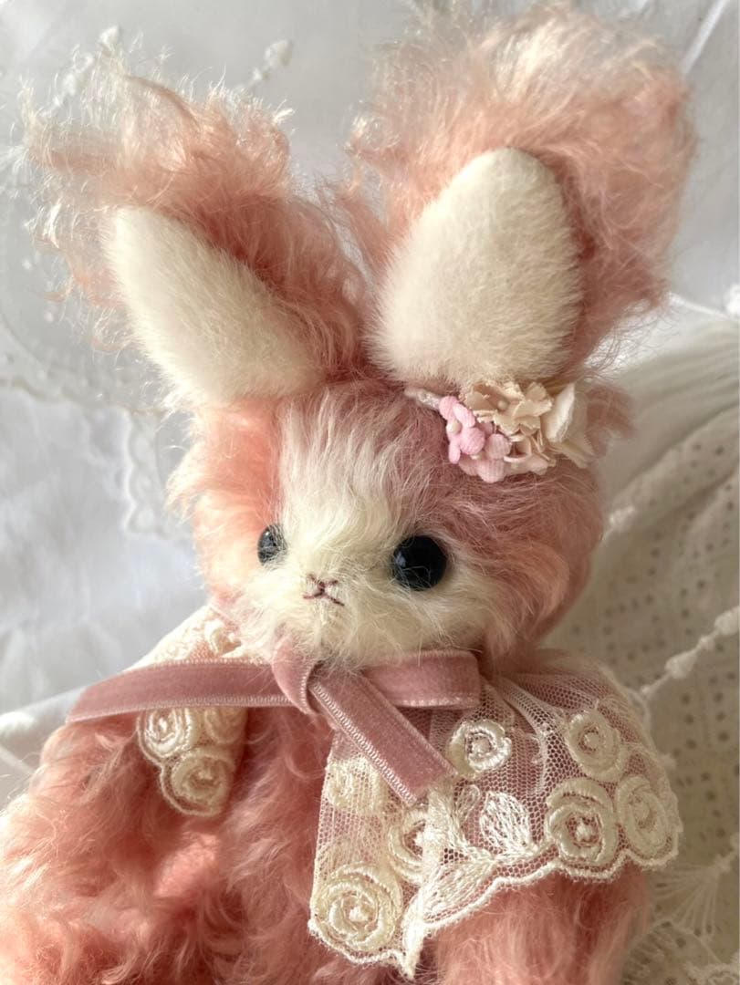 作家様　テディベア　うさぎ　ラビット　ぬいぐるみ　アーティストドール　モヘア
