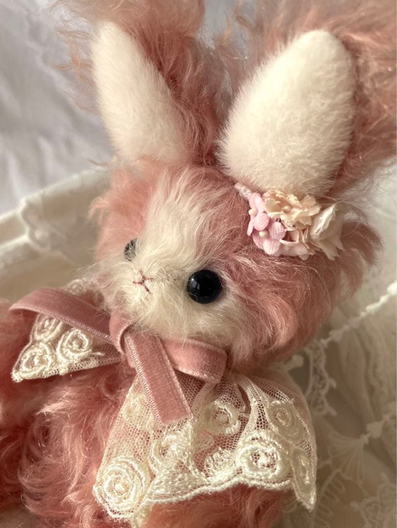 作家様　テディベア　うさぎ　ラビット　ぬいぐるみ　アーティストドール　モヘア