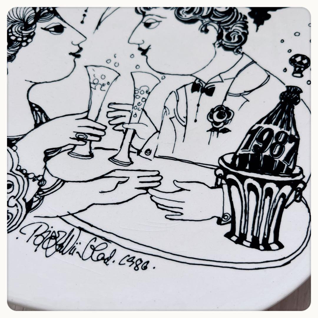 Bjorn Wiinblad イヤープレート1986-87年　NYMOLLE窯