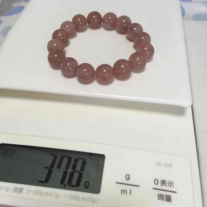 ストロベリークォーツ12mmブレスレット