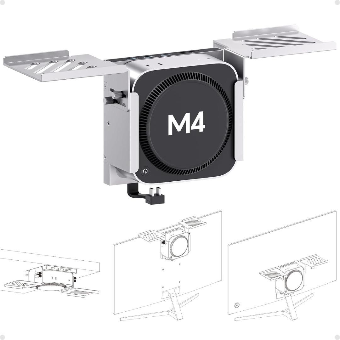 PULWTOP Mac Mini M4用 マウントドック ＆ USBハブ 新品