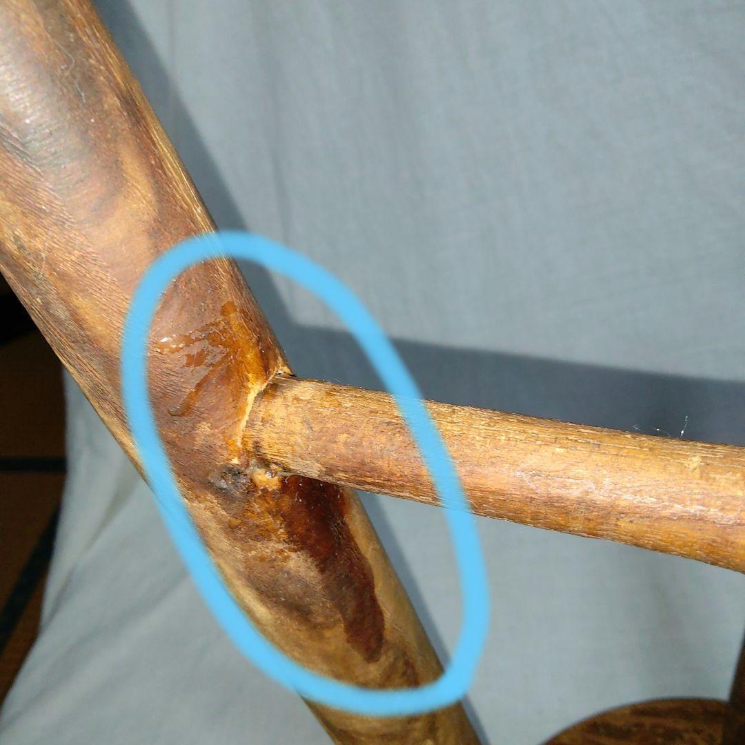 木製円形スツール　茶色　昭和レトロ　古家具