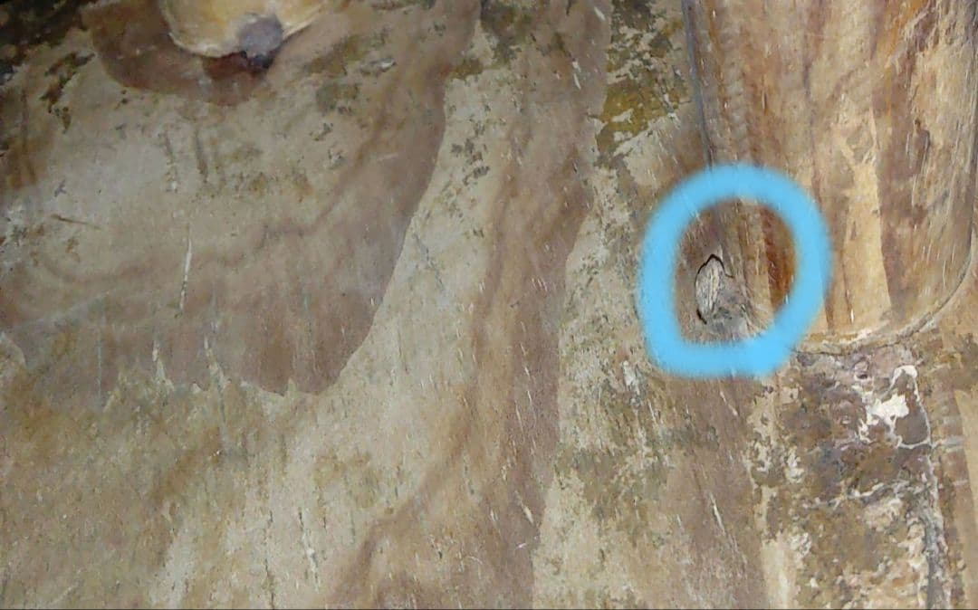 木製円形スツール　茶色　昭和レトロ　古家具