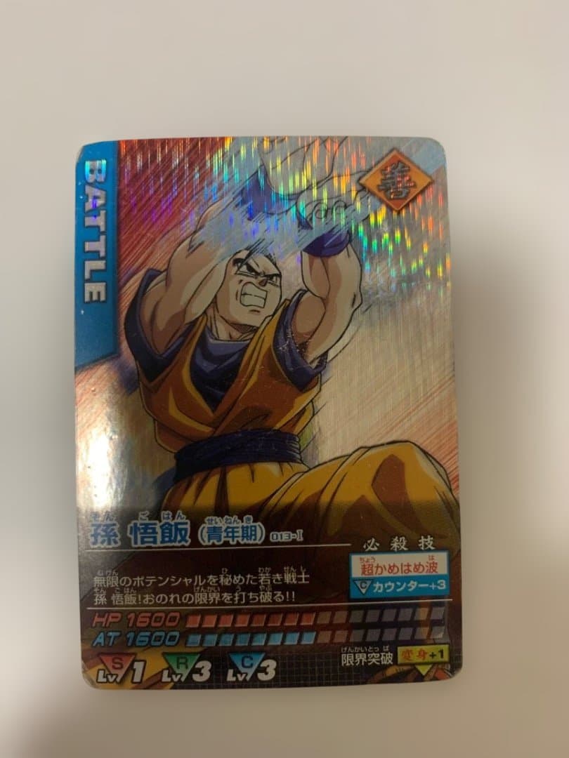 ドラゴンボールZデータカードダス　孫悟飯6枚セット