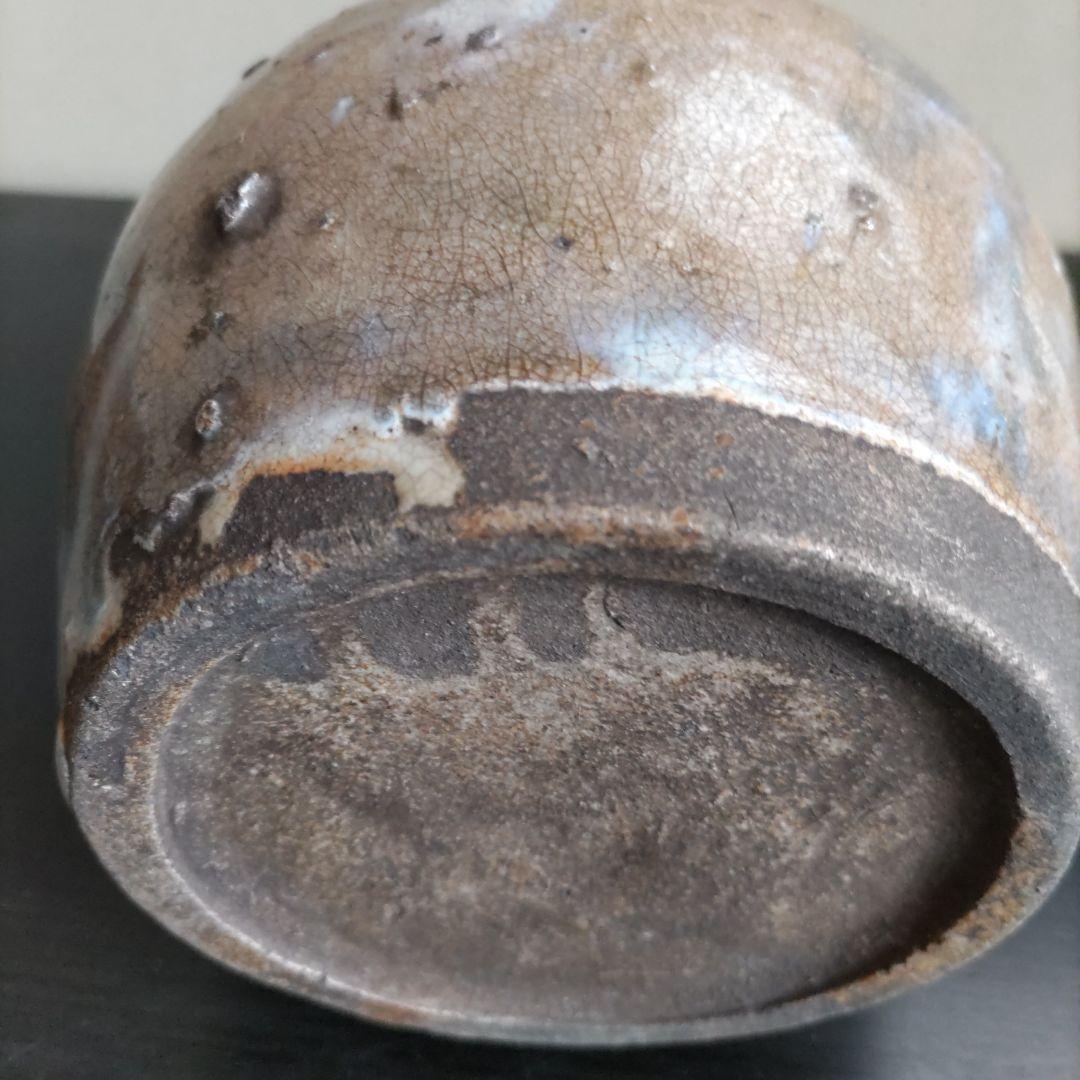 値下げしました。 青と灰色の釉薬の陶器花瓶