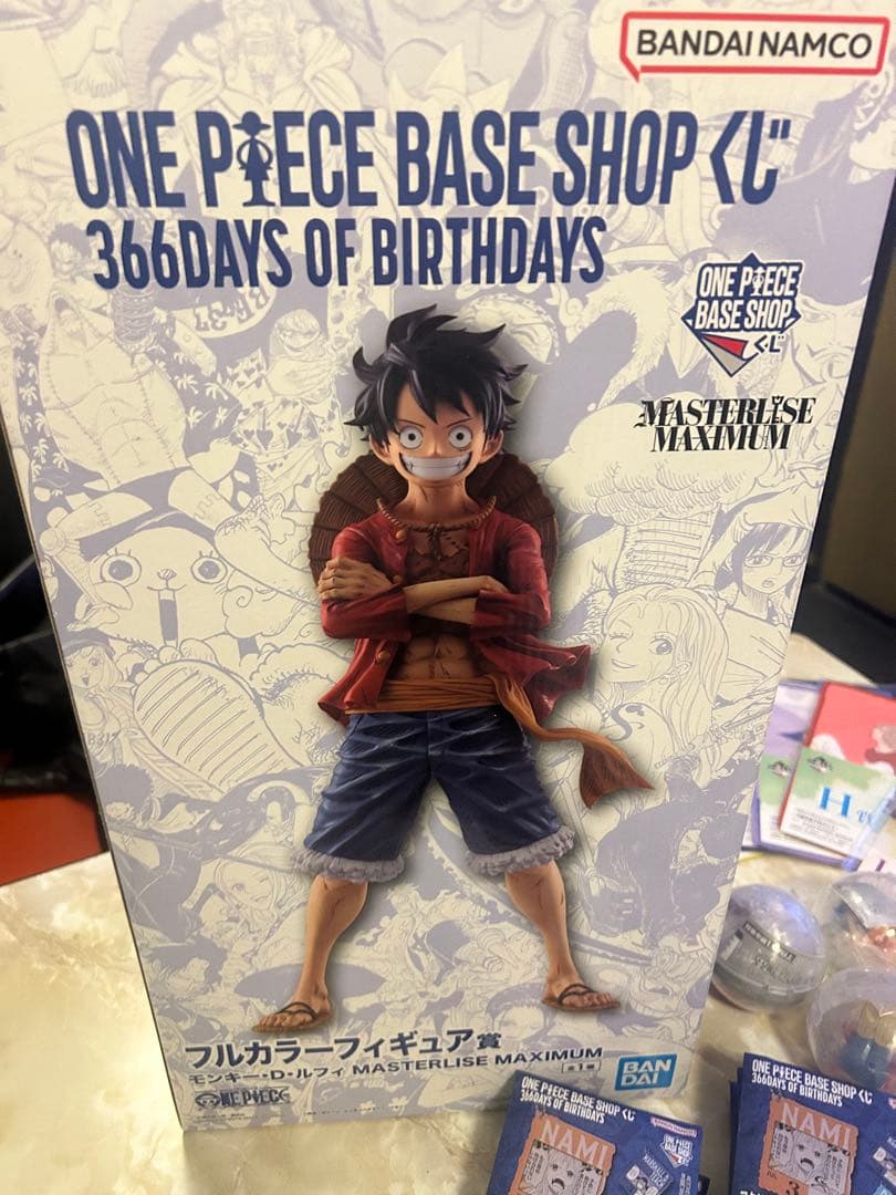 ワンピース BASE SHOP クジ フルカラー アクリルブロック14個セット