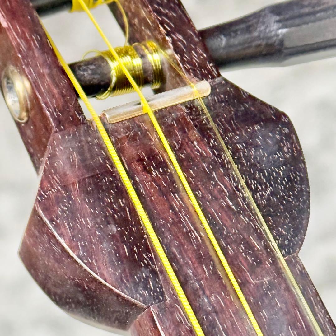 中棹三本継 沖縄三味線 鼈甲撥・ハードケース付き