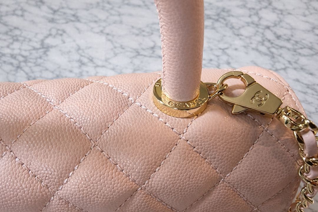 CHANELノベルティココハンドル　ピンク　(ノベルティ品最後)