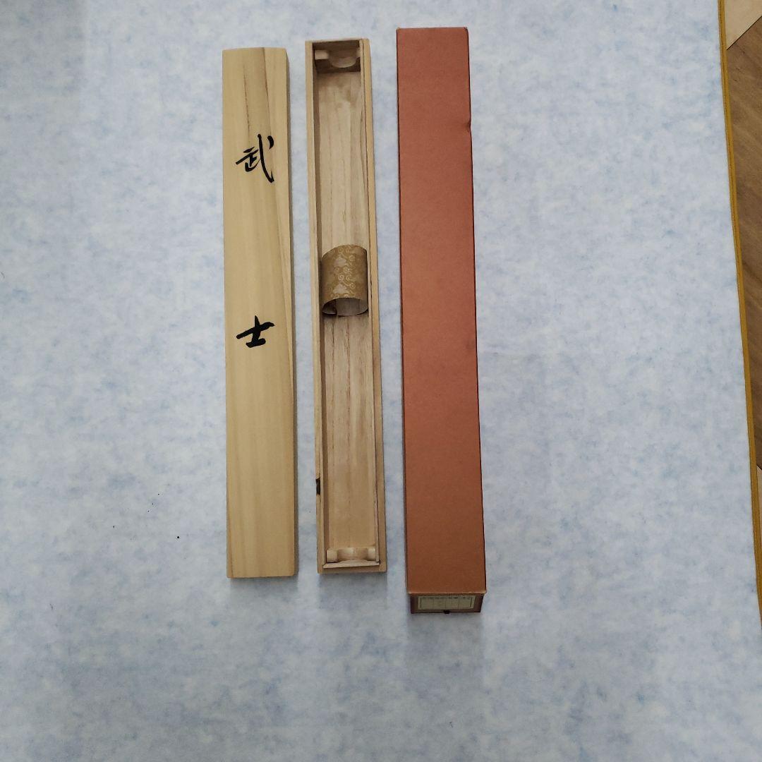 蔵出し特価　節句掛け日本画 武士と桜の絵　芳雪画伯　真筆185×59cm桐箱付き