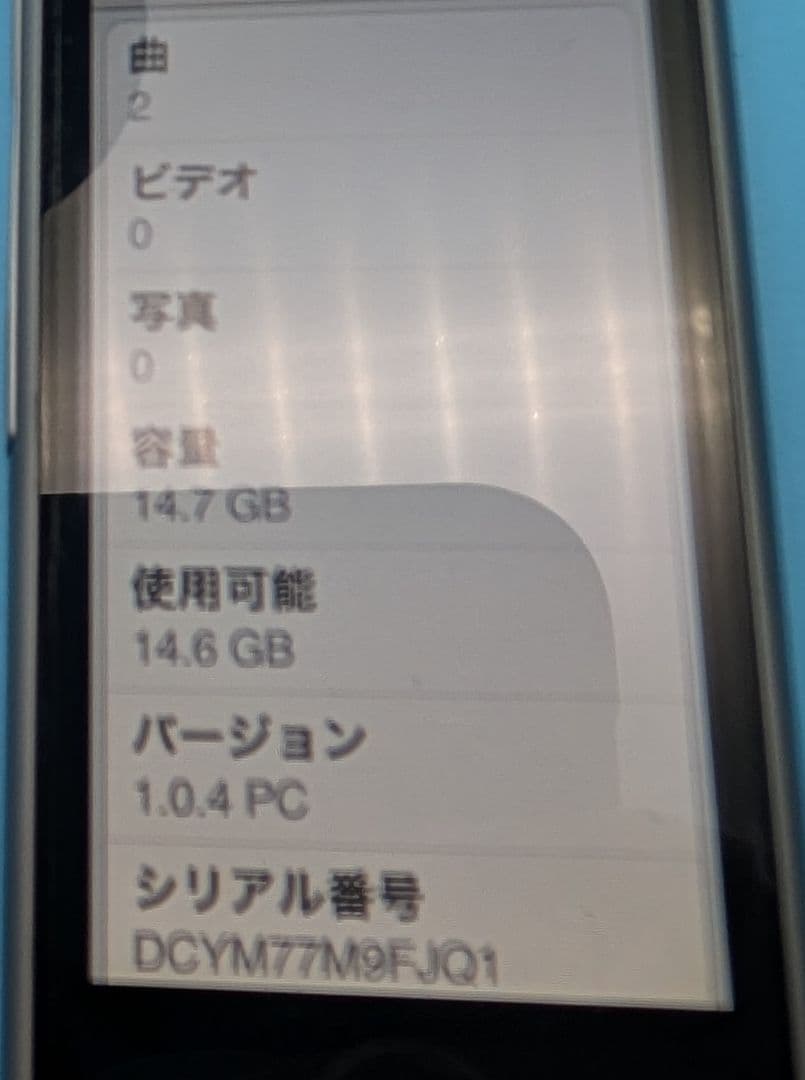 Apple iPod nano 16GB 第7世代 スペースグレイ