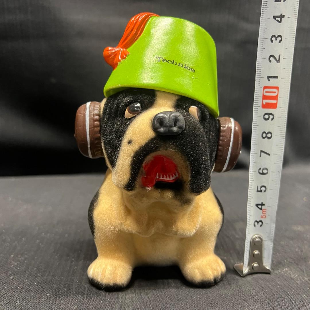 〇Fb左1030 Technics ブルドッグ ヘッドホン犬 4体まとめ