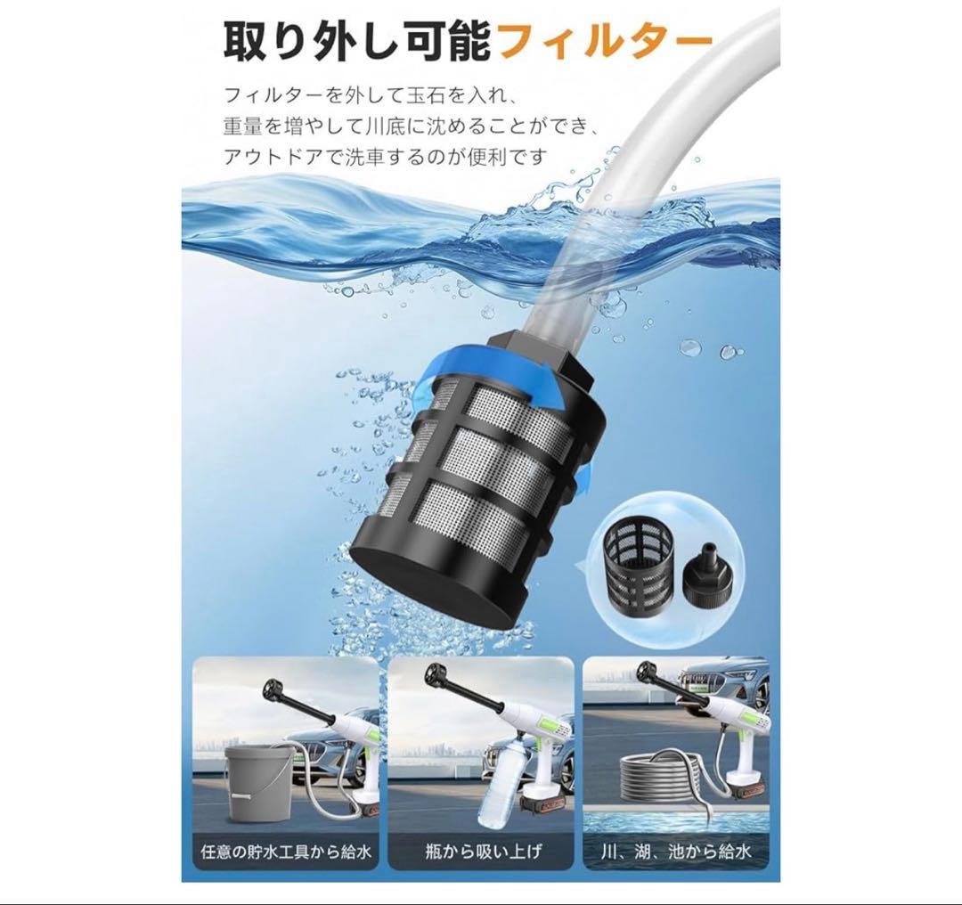 【2025初登場·技術更新】Boomax高圧洗浄機 コードレス