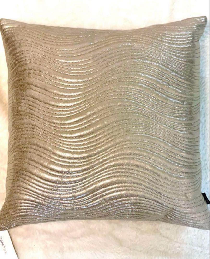 yさま専用 Francfranc ブロンズゴールドクッションカバー 新品 ２枚