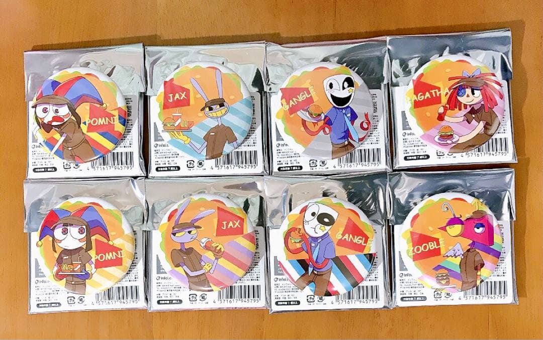 アメイジングデジタルサーカス TADC カフェ トレーディング缶バッジ 全種類