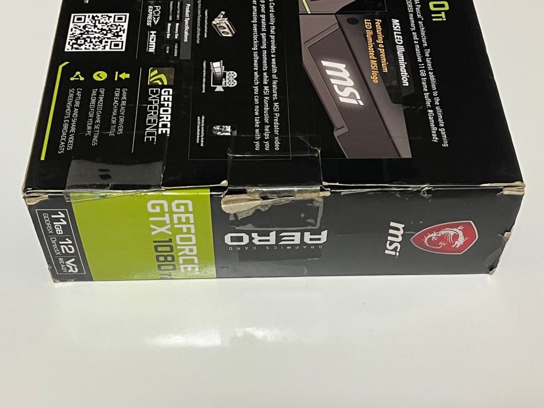 グラフィックボード・グラボ・ビデオカード MSI GeForce GTX 1080 Ti AERO 11G