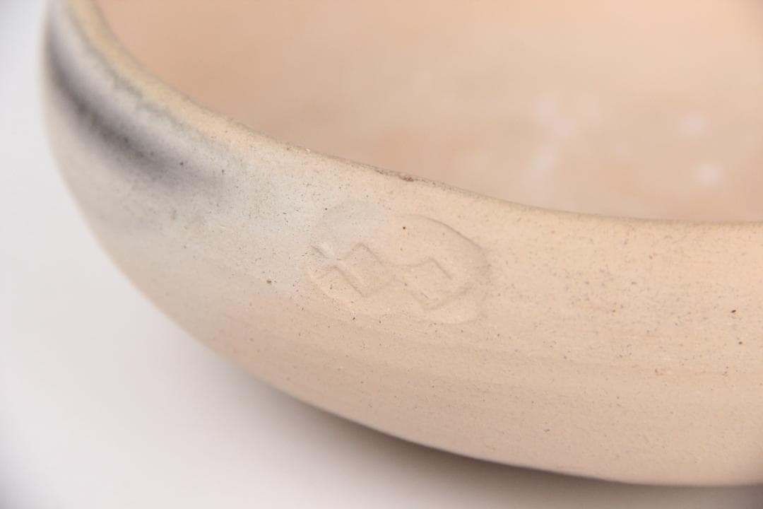 今戸焼　白井半七 作　灰器　焙烙 　茶道具　　旧蔵品　　共箱 EY21-16