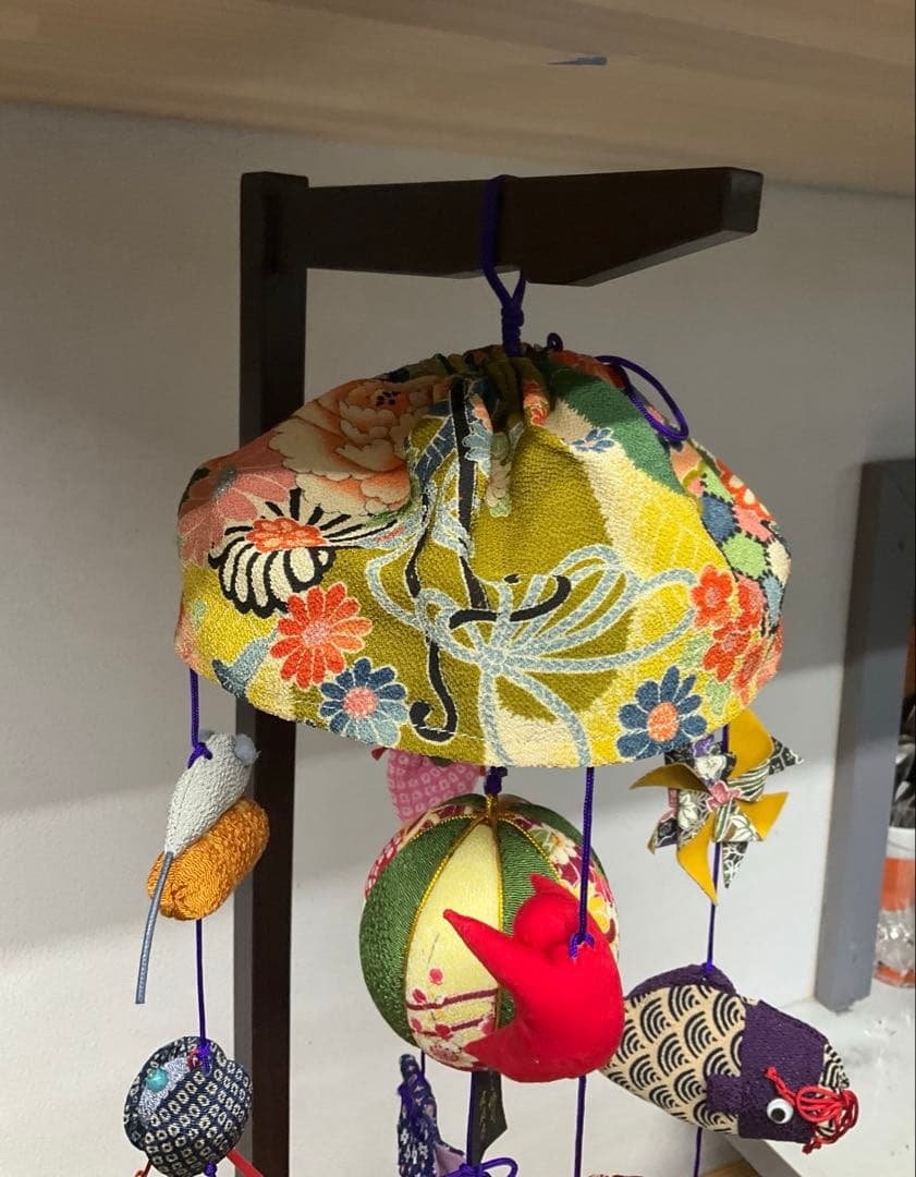 【新品未使用】￼豪華 つるし飾り 鯉モチーフ スタンド付き 64cm