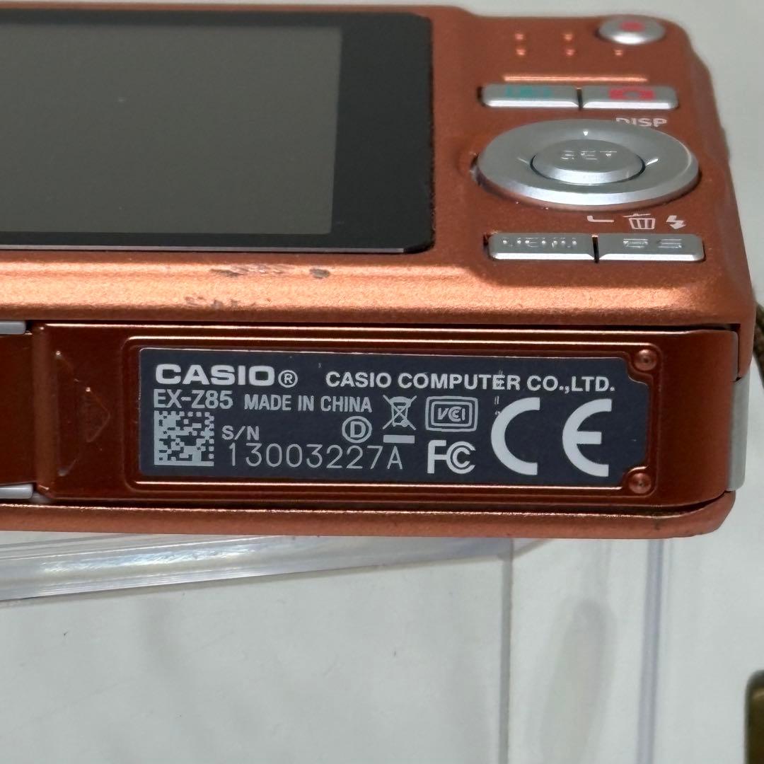 CASIO カメラ　エクシリム　EX-Z85 オレンジ　コンデジ　動作品