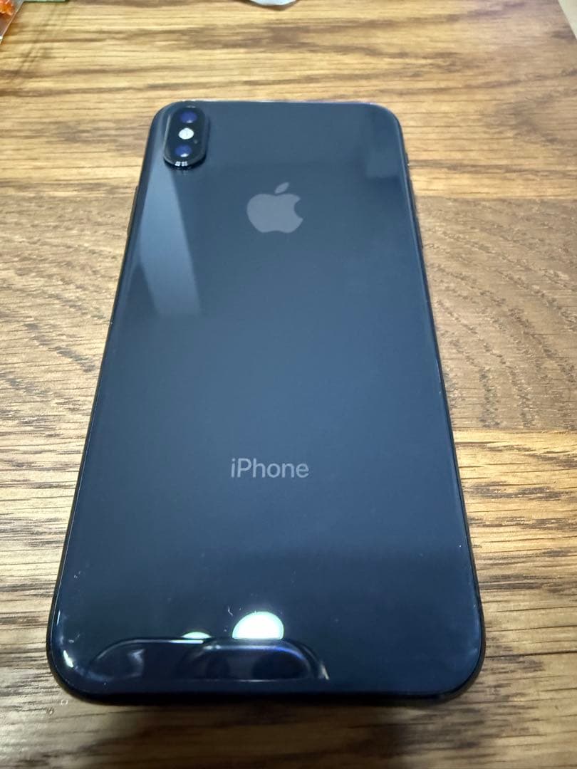 【極美品】iPhone X 256GB スペースグレイ/大容量モデル/動作確認済