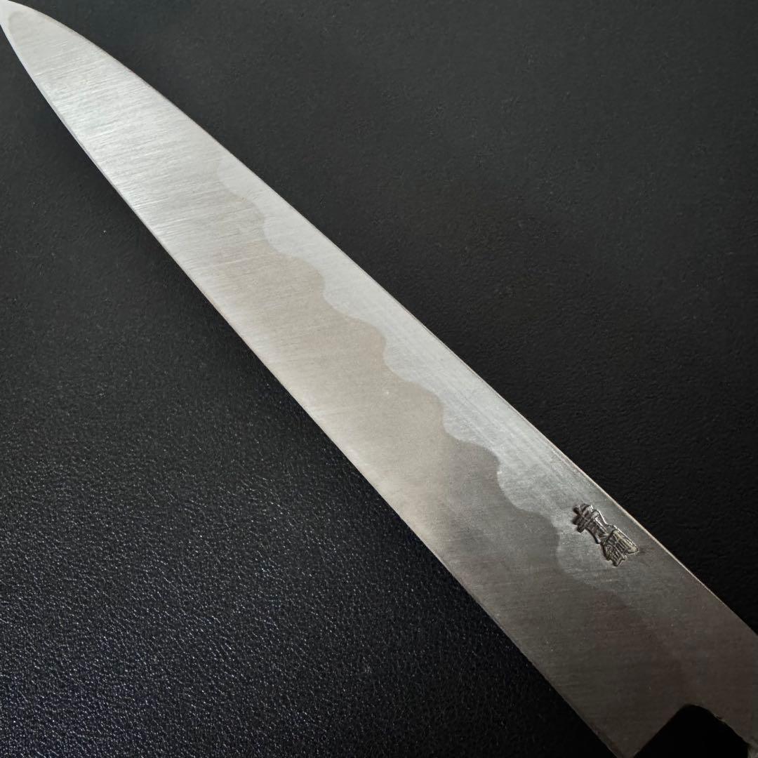 240mm 青鋼　霞 柳刃包丁　　クリ柄 和包丁　 堺刃物